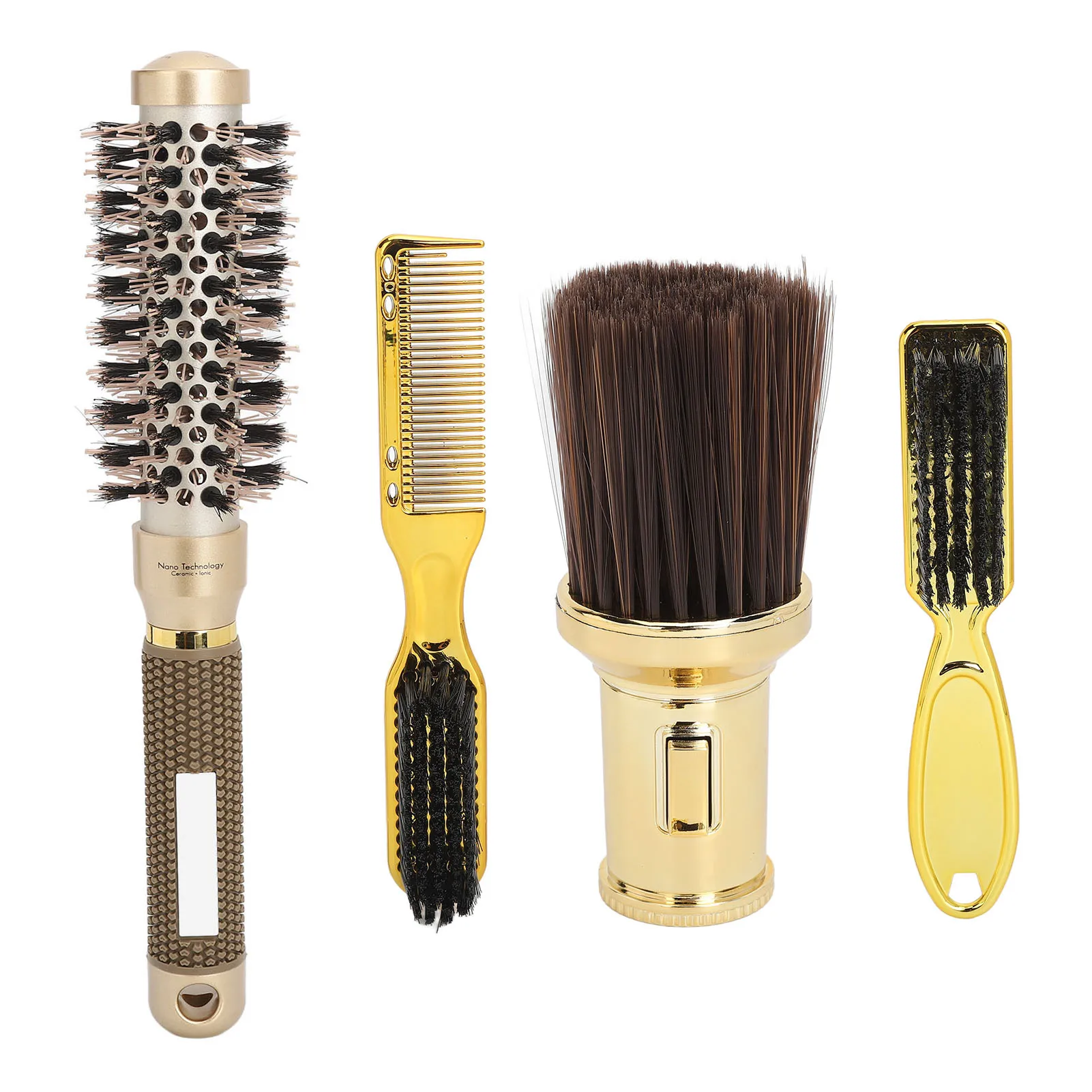 

Hairdressing Kit Reduce Hand Fatigue Professional Ergonomic Offset Grip Handle Hair Brush Comb Cleaner for Beginner for Salon