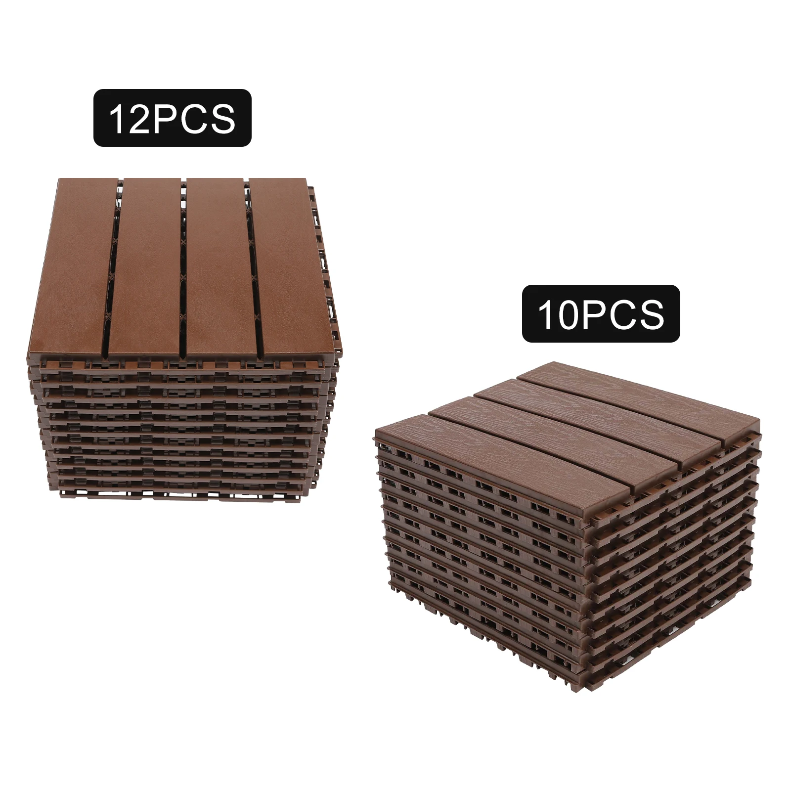 Balcony Flooring – 12-Pack Interlocking Deck Tiles – 12 x 12-inch Floor Tiles – Flooring Tiles for Balcony, Patio, Porch, Indoor 2