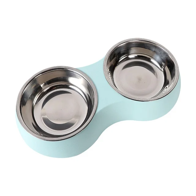 Double Pet Food Bowl Stainless Steel Drinkware Pet Drinking Food Dog Food Puppy Feeding Supplies Kitten Food Water Accessories 1 4