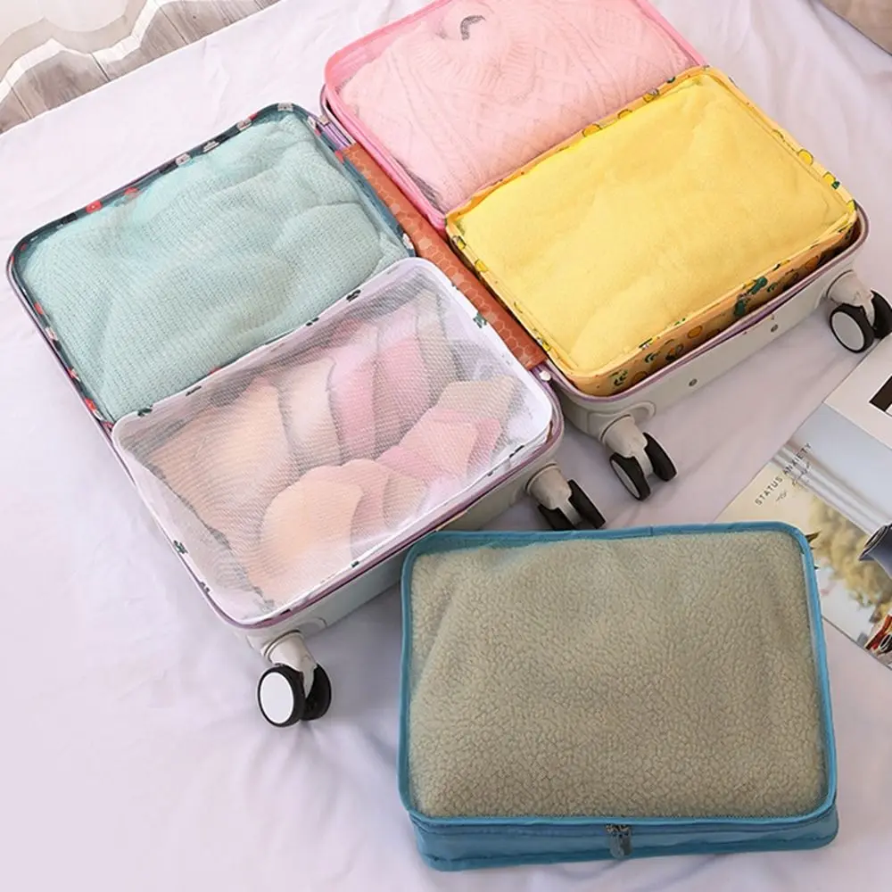 Travel Clothing Storage Bag Suitcase Clothes Storage Organizer Large Capacity Mesh Bag Portable Luggage Pouch 4