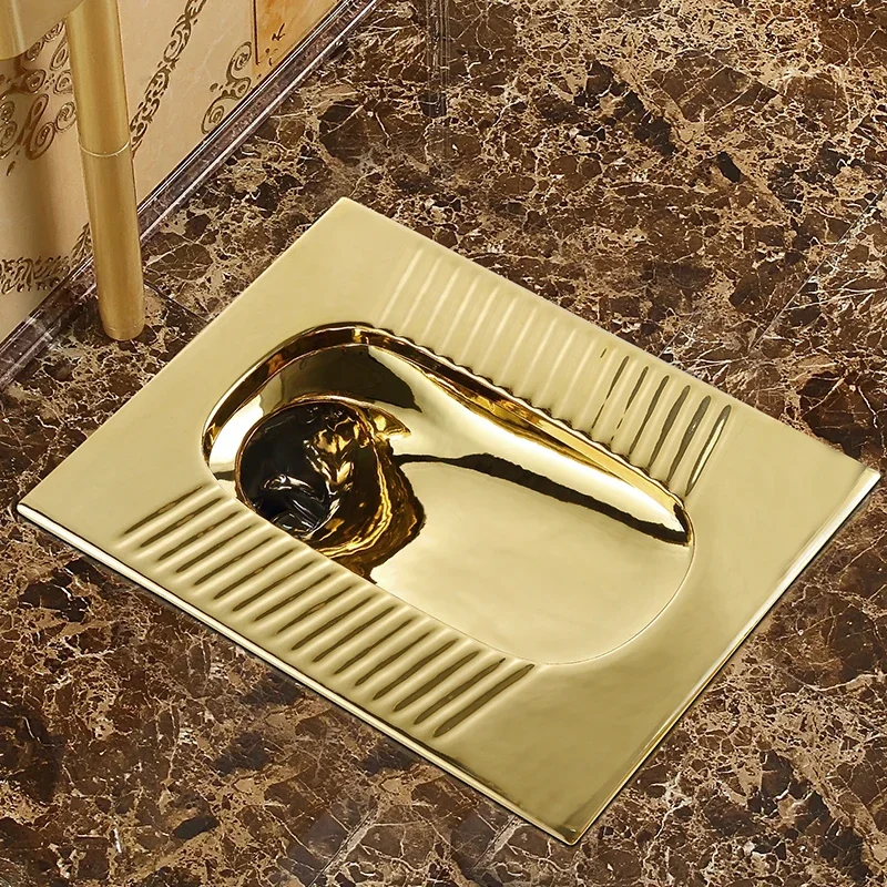 #Automatic Concealed Stool Sensor Golden Toilet Flush Valve Infrared Potty Chair Flush Valve 4