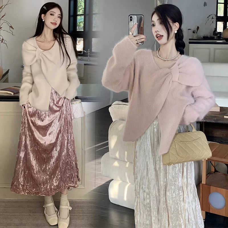 Autumn Winter Maternity Belly Long Skirts Beautiful Pregnant Woman Party Clothes High Waist Solid Color Pregnancy Empired Skirts