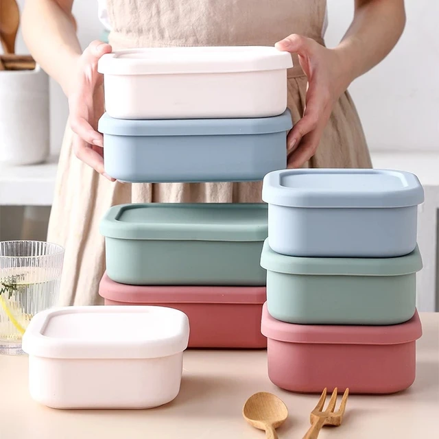 920ml Bento Boxes 3 Grids Silicone Lunch Food Storage Container Microwave  Freezer Dishwasher Safe Portable Bowls With Lids - Lunch Box - AliExpress