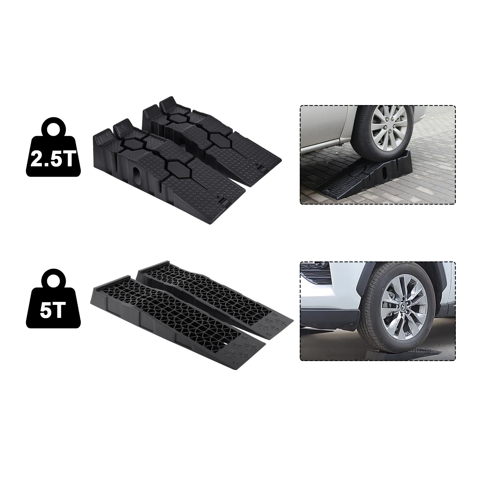 2Pcs 2500Kg/5000Kg Rampe Per Auto Pesanti Rampa Di Lavoro Antiscivolo Lunga Riparazione Cambio Olio Automatico Manutenzione Strumenti Di Sollevamento 