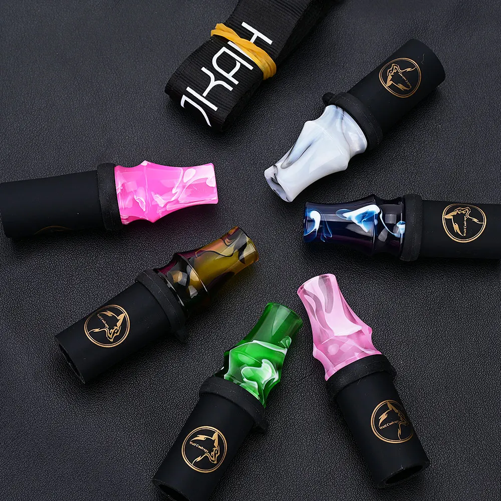 Hookah Mouthpieces Wolf Coolvape Hot Resin Hookah ShiSha Mouthpieces For Sheesha Chicha Narguile Shisha Water Pipe Silicone Hang MouthTips