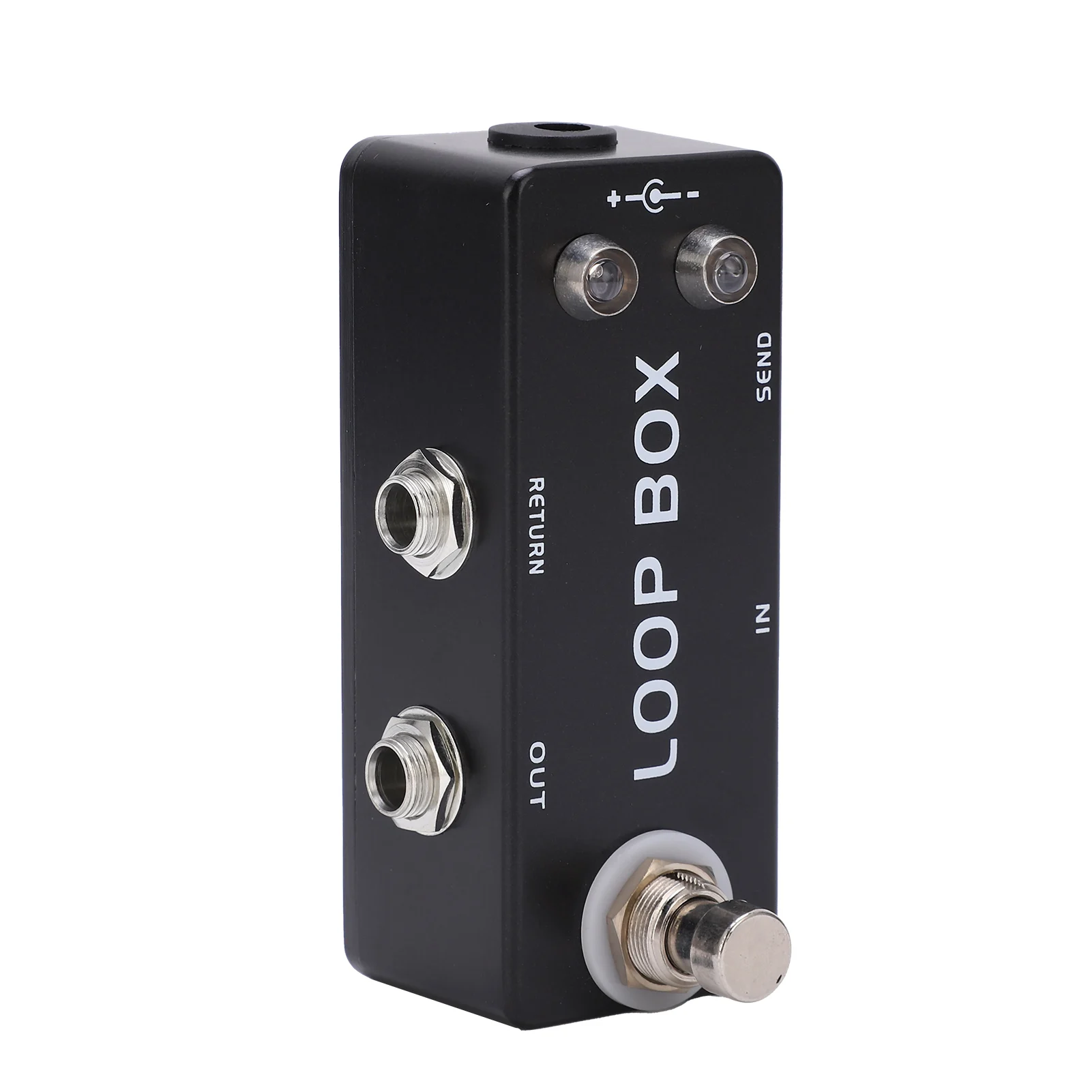 Channel Selection Switcher Guitar Loop Effect Metal Black Mini Pedal True Bypass Channel Selection for Electric Bass
