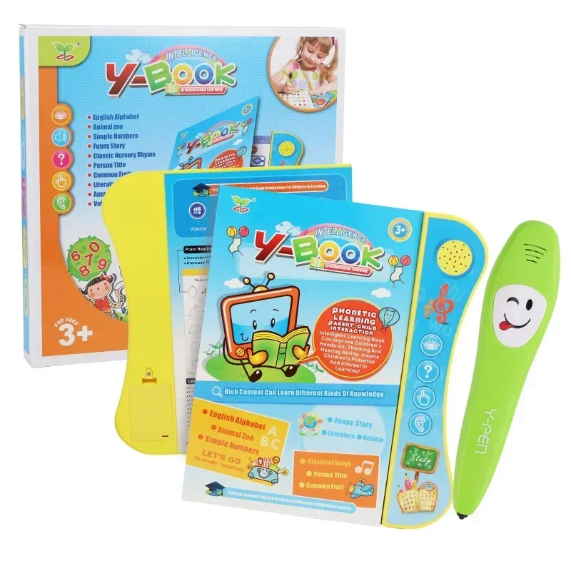 20pages Electronic point reading book pen Chinese English learning machines for kids tablet Interactive Children educational toy 3