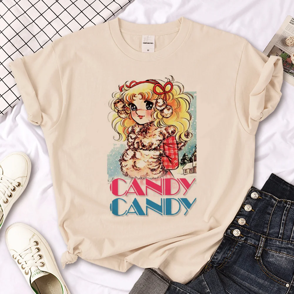 

candy candy t shirt women Y2K graphic t shirt girl 2000s clothes