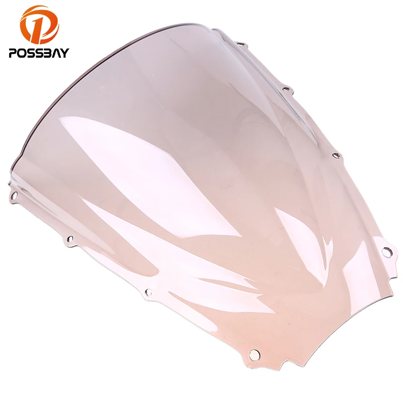 

POSSBAY ABS Motorcycle Windshield for Triumph Daytona 675 2006 2007 2008 Double Bubble Windscreen Wind Screen Bicicleta Bike