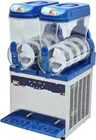 Gallons Commercial Slushy Machine 1000W, Stainless Steel Margarita Smoothie Frozen Drink Maker for Cocktail Ice Juice Tea Coffee 1