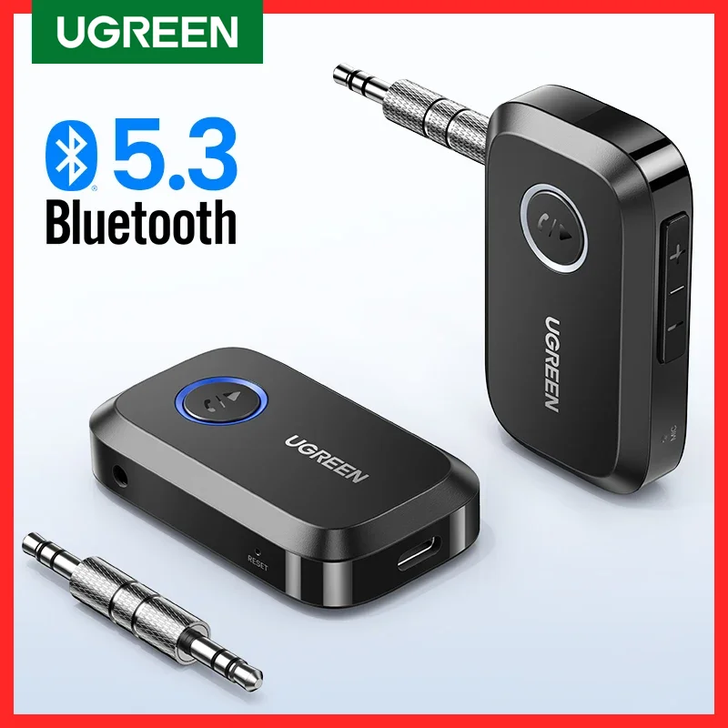 Adaptateur Bluetooth 5.3 Bluetooth voiture avec prise AUX 3,5 mm