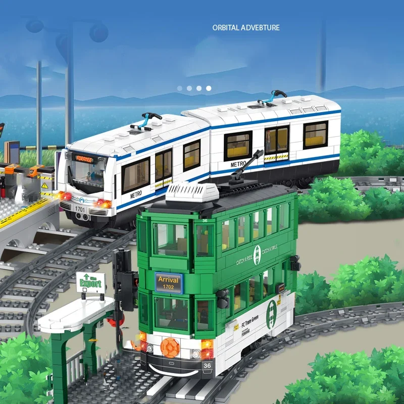 Electric Subway Train City Car Metro Tram Rechargeable Lithium - Main Image