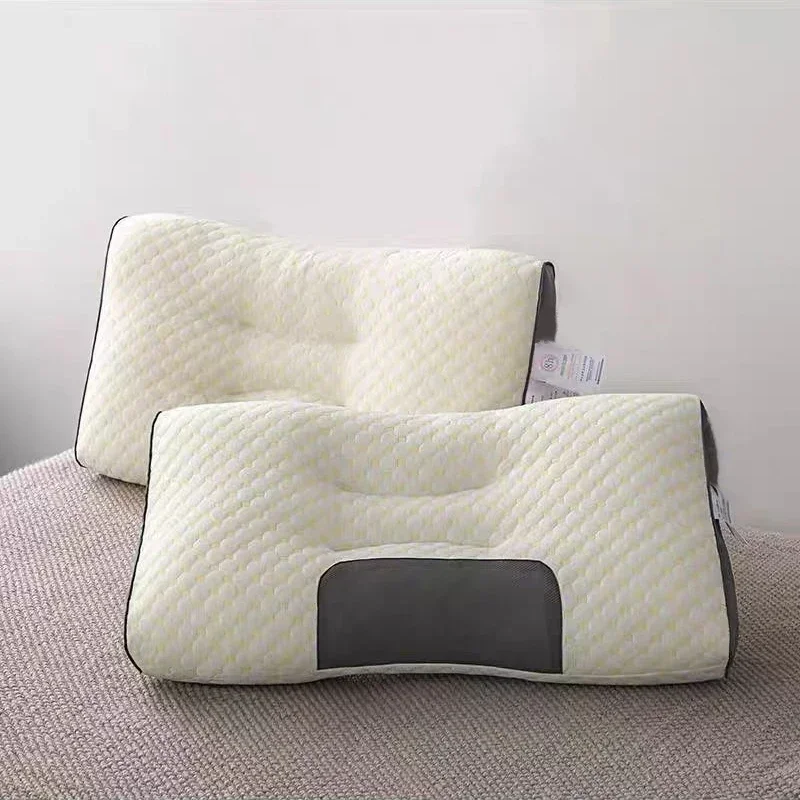 2024 New Neck Pillow Help Sleep And Protect The Neck Cervical Orthopedic Household Soybean Fiber Massage SPA Pillow For Sleeping 2