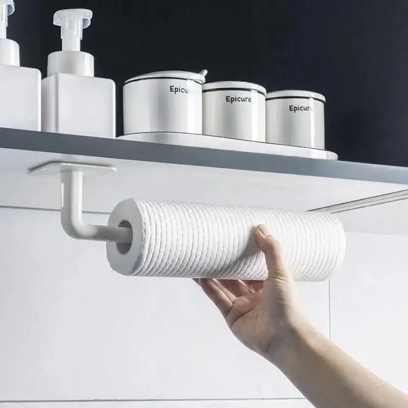 

50pc Plastic hook strong adhesive nail free viscose hanger free punching multi-functional non-trace stick kitchen storage rack