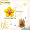 10/20pcs Flower Shape Dog Hair Bows Dog Bow Grooming Plaid Pure Mix Colors Cat Hair Bowknot Rubber Bands For Small Dogs Supplies 2