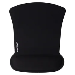 Ergonomic Memory Foam Wrist Support Mouse Pad - Comfortable Non-Slip Design for Office and Home Use (Black)