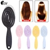 Relaxing Elastic Massage Comb Portable Hollow Hair Combs Scalp Massage Brush Soft Tooth Comb No Harm To Hair Massage Scalp Brush 1