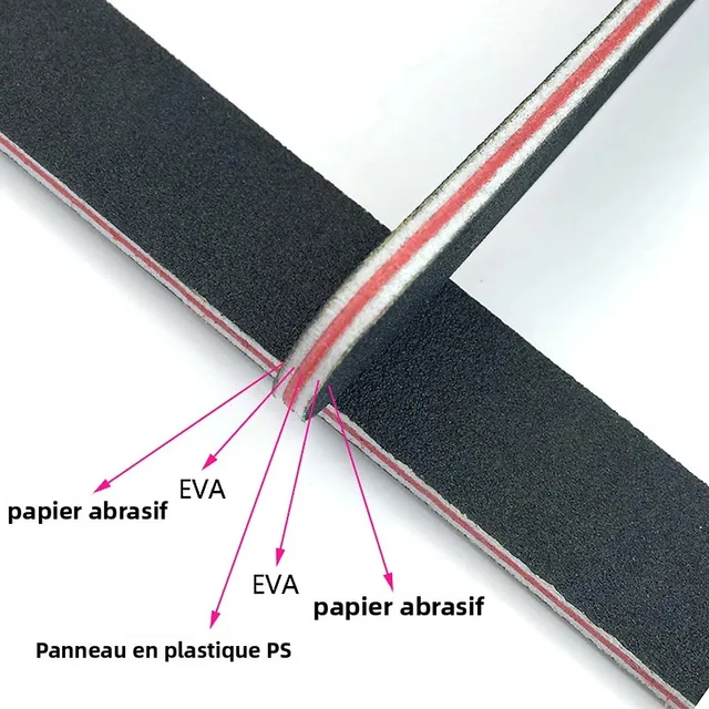 Limes à ongles en panneau d'émeri, limes en papier de verre droites pour manucure à faire soi-même, 5 pièces 3 Limes à ongles en panneau d'émeri, limes en papier de verre droites pour manucure à faire soi-même, 5 pièces 3