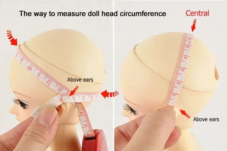 Doll's Wig for 1/3 1/4 1/6 1/8 Male Female Bjd Doll Wolf Tail Type Short Hair Diy Girl Toys Dress Up Doll Accessories, No Doll