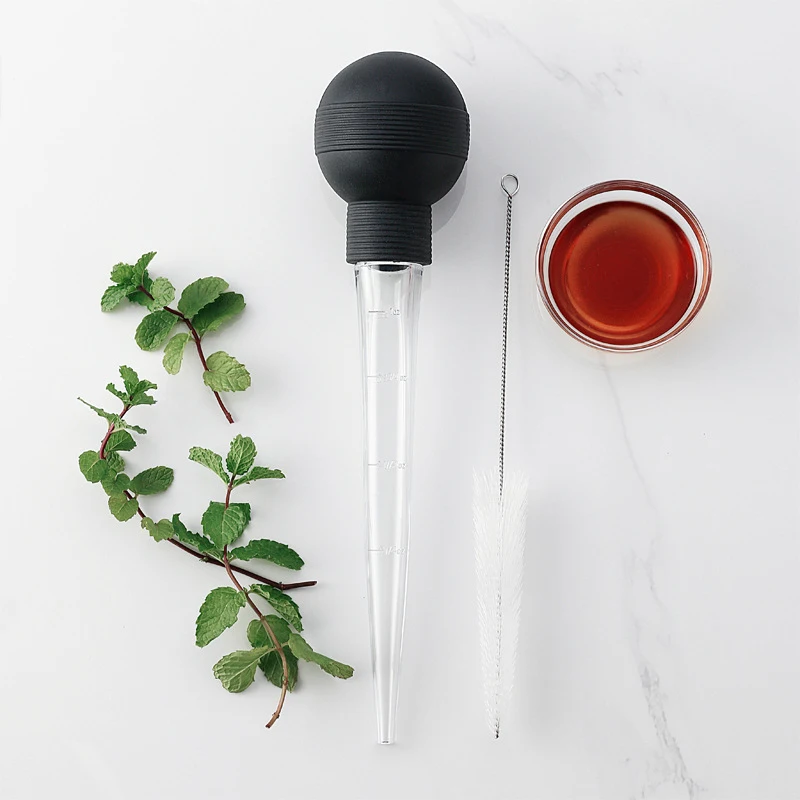 Kitchen Utensils Cooking Kitchen Chicken Turkey Poultry BBQ Food Flavour Baster Syringe Tube Pump Turkey Baster Oil Dropper Pipette With Scale