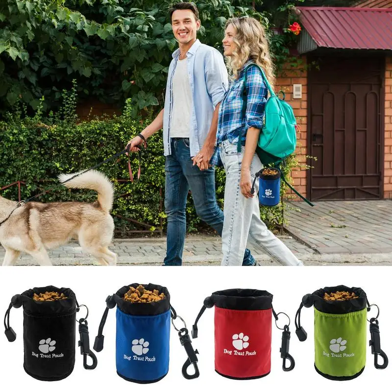 Fashionable Dog Treat Pouch Waterproof Oxford Nylon Weight Outdoor Training Bag With Sustainable Stocked Features dog walking bag