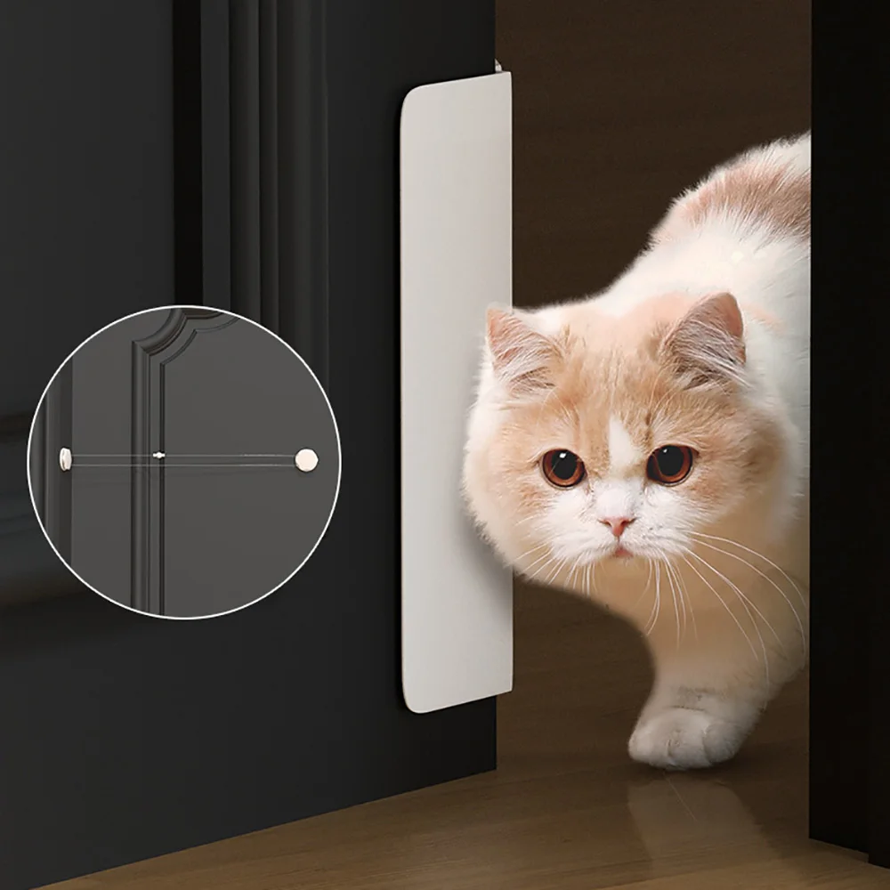 Cat Free Entry And Exit Artifact Pets Door Opening Two Way Automatic Cats Bedroom Liumen Door Starter Easy to install Home