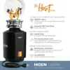Host Series 3/4 HP Continuous Feed Garbage Disposal with Sound Reduction for Kitchen Sink, Power Cord Included, GXS75C 6