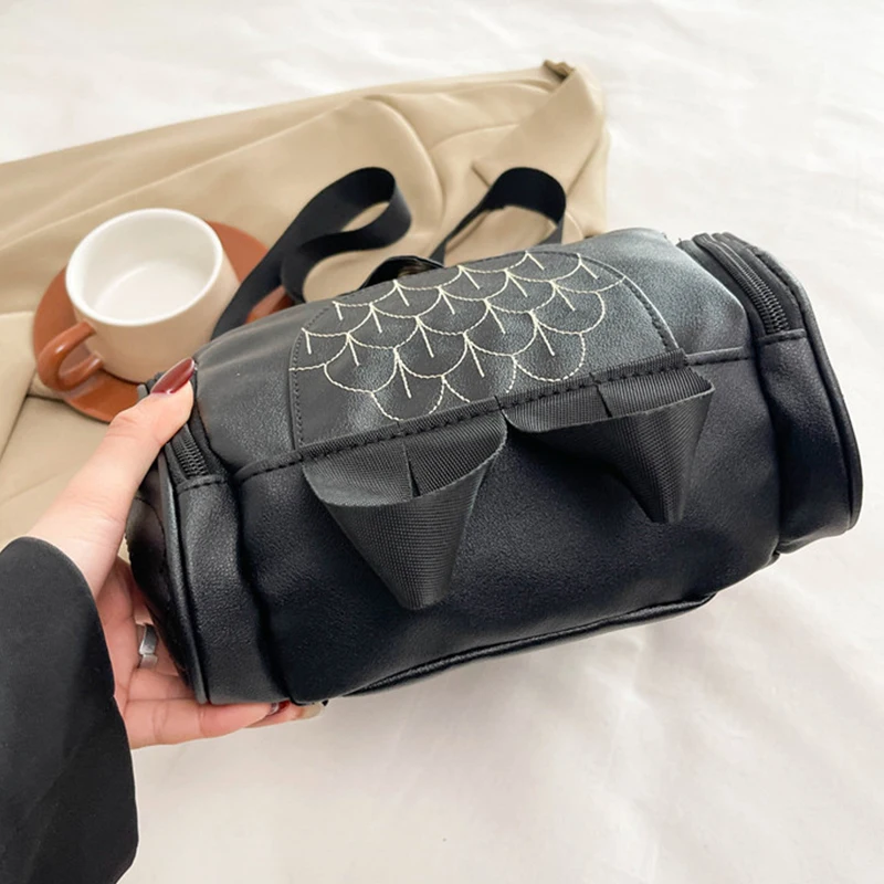 Owl Shape Embossed Shoulder Backpack Bags Satchel Travel Bag Fashion Womens' PU Backpack Casual