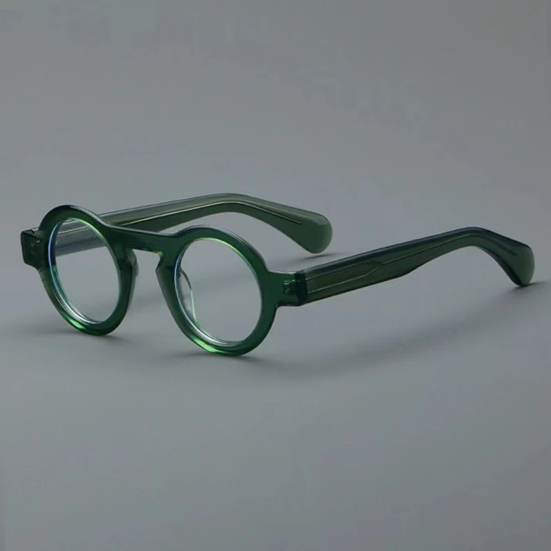 

Acetate Retro Round Glasses Frame Unisex Women Top Quality Handmade Eyewear Optical Prescription Men Myopia Reading Eyeglasses