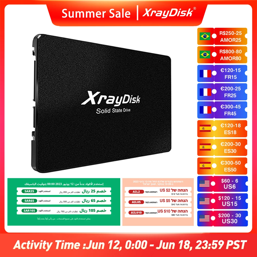  Xraydisk Sata3 Ssd 1TB Hdd 2.5 Hard Disk Disc  2.5 " Internal Solid State Drive 