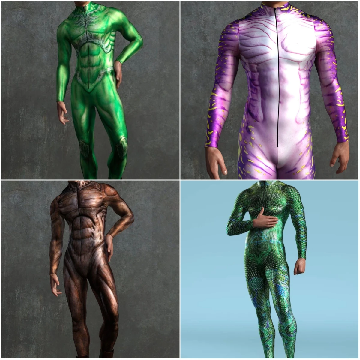 Kid Men Woman Burnning Man Festival Outfit Female Party Catsuit Zentai Bodysuits Pink Green Print Costume Carnival Jumpsuit