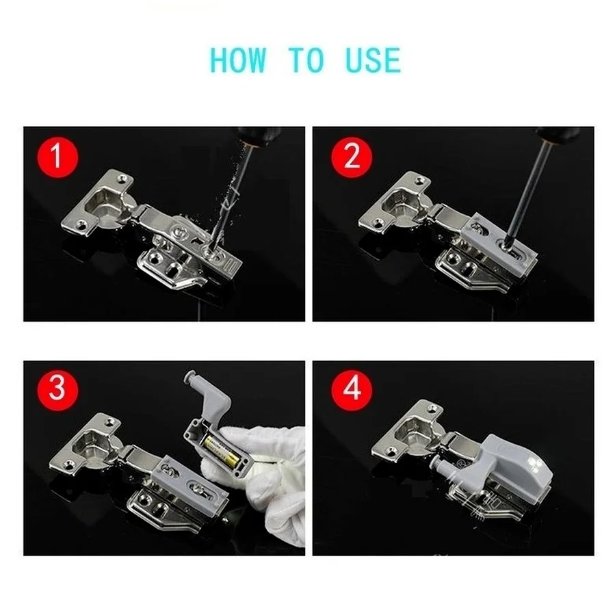 3pcs LED Inner Hinge Lamp Under Cabinet Lights Universal Wardrobe Cupboard Sensor Lights for Bedroom Kitchen Closet Night Lamp