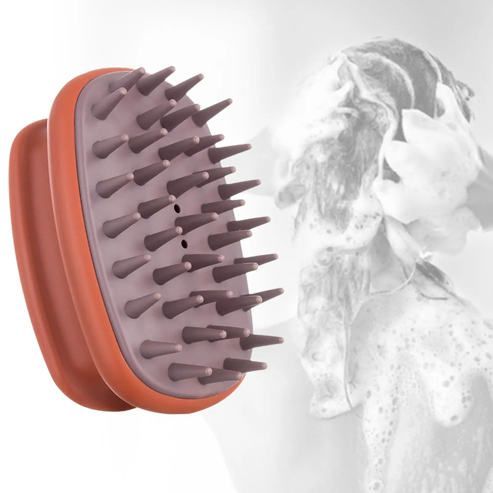 

3x Manual Head Scalp Massage Brush, Hair Scrubber, Deep Cleaning Shampoo Brush, Hair Scalp Massager for Hotel Home