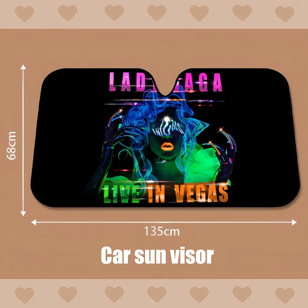 Gaga様用 Lady Gaga Car SunShade Cartoon Window For Children Adults