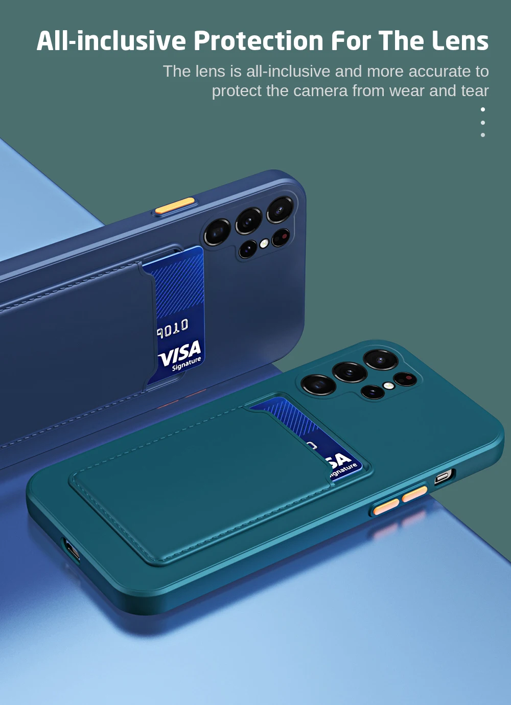 Carcasă Candy TPU moale, cu slot pentru card, pentru Samsung Galaxy S24, carcasă de protecție pentru camera Samsung S24 S 24 Ultra Plus 5G_voghion.com