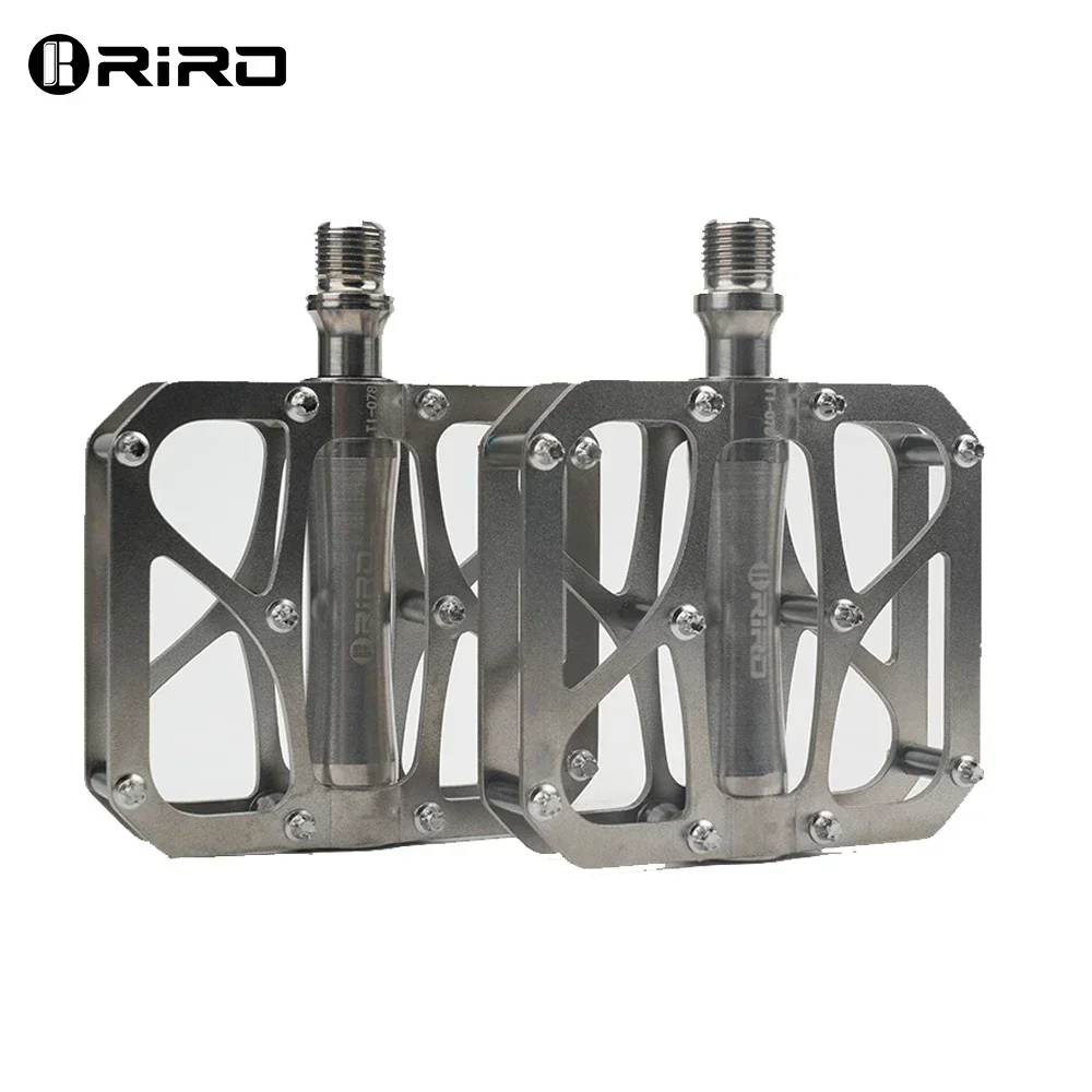 RIRO TI-078 Ultralight Titanium Alloy Bike Pedals 3-Bearing Waterproof Anti-Skid Road MTB BMX - Image 5