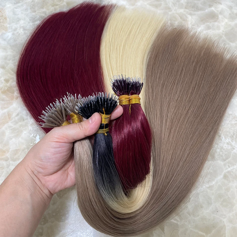 Micro Ring Hair Extension Ombre Virgin Human Hair Extensions Nano Ring Micro Beads Tip Thick Full Head 18"-30"extensi&oacute;nes human hair extensions