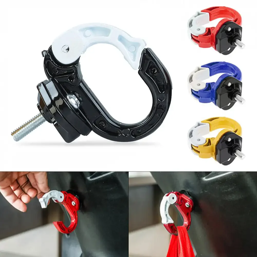 Motorcycle Luggage Helmet Hook Aluminum Alloy Mount Holder Hook Hanger for Motorbike Scooter Dirt Bike ATV Quad Moto Accessories