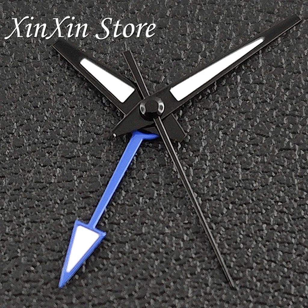Silver Red High Quality GMT Watch Hands with C3 Green Luminous Needles