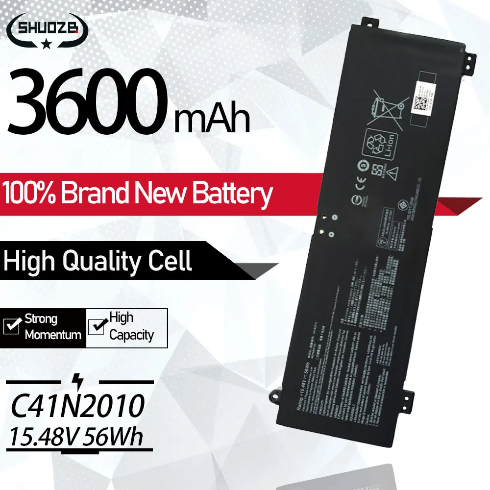 Nuovo C41N2010 0B200-03890000 Batteria Del Computer Portatile Per Asus Rog Strix G15 G513Ic G513Ih G513Qc G513Qe Rog Strix G17 G713Qe 15.48V 56Wh