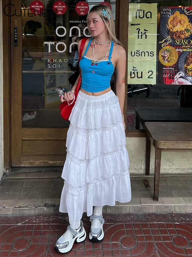 Camisolas de retazos únicas para mujer, blusas de verano populares con lazo fruncido, escote bajo y sexy, ropa de calle a juego para chicas