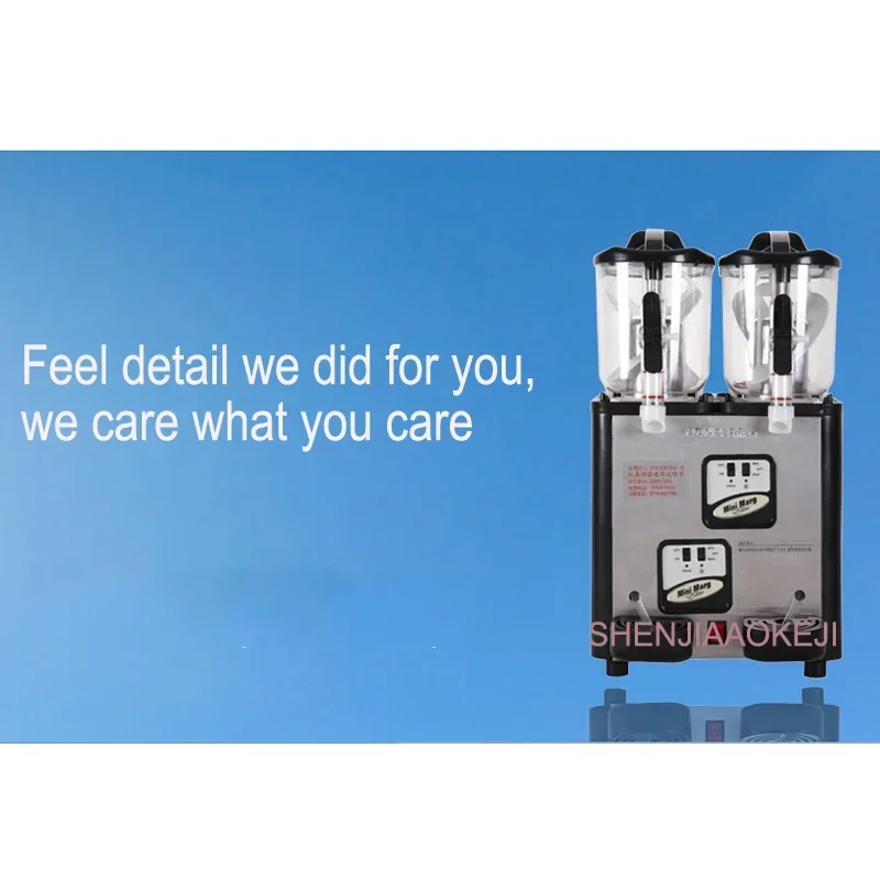 XC212A snow melting machine double cylinder 6L*2 mini snow melting machine Small commercial Slush Machines 6