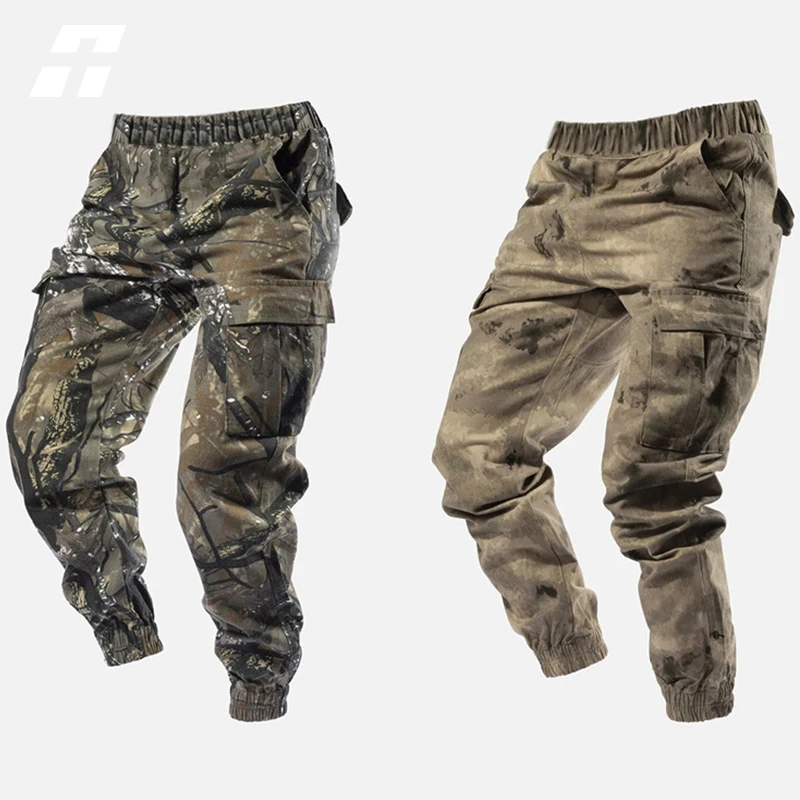 

Cargo Pants Men 2022 Outdoor Camouflage Tactical Military Pants Mens Hip Hop Streetwear Jogger Fashion Multi Pockets Trousers