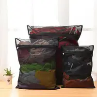 Black Mesh Laundry Bag Convenient Household Machine Wash Bag For Bra And Underwear Made Of Polyester 1