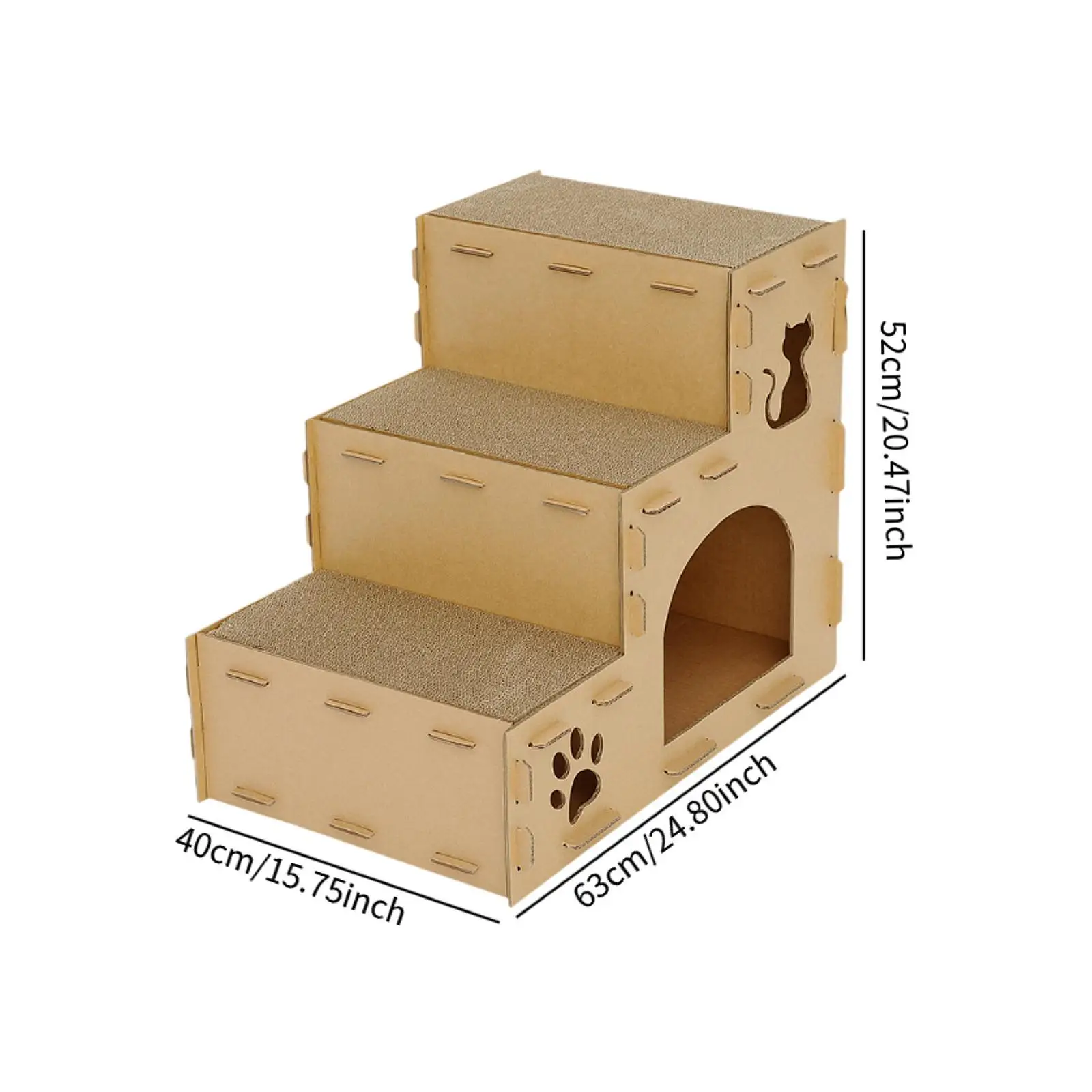Dog Stair Ladder Portable Non Slip Dog Climbing Ladder Ramp Step for Small Dogs Small Pets Older Dogs Cars Cat