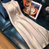 New Summer Long Satin Strap Dress Women's Fashion Hot Sale Of The Season Viscose Tencel Maxi Dress Girl Style Clothing from Main