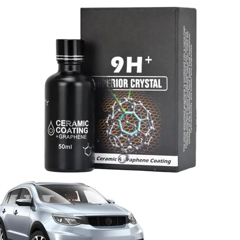 

9H Car Liquid Ceramic Coat Hydrophobic Glass Coating Motocycle Paint Care Anti-scratch Auto Detailing Kit Automotive Care Liquid