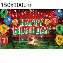 Football Star - Themed Outdoor Party Backdrop Decoration (150x100cm colorful)