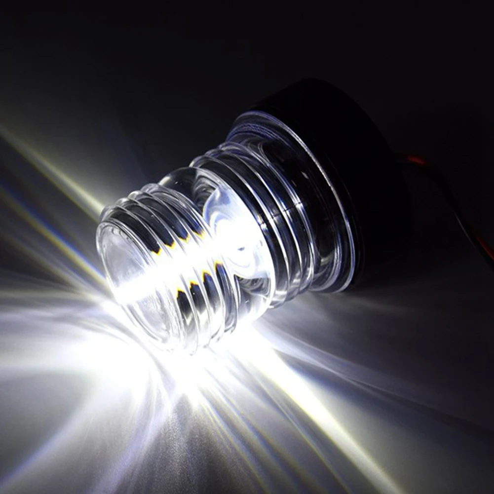 8 Inch Fold Down LED Navigation Light 360 Degree Sailing Signal Lamp for Yacht Boat Stern Anchor Light F