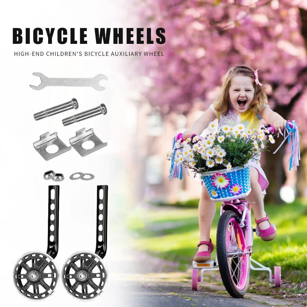 Description Picture 6 of itemChildren Bicycle Auxiliary Wheel 12/14/16/18/20 Inch Kids Bike Training Wheels Side Balance Wheel Bicycle Stabiliser Mounted Kit